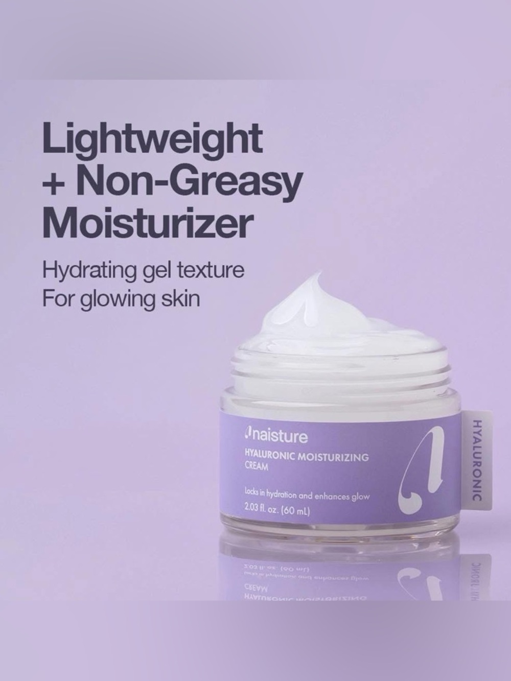 NAISTURE Hyaluronic Moisturizing facial Cream 60ml NWT
